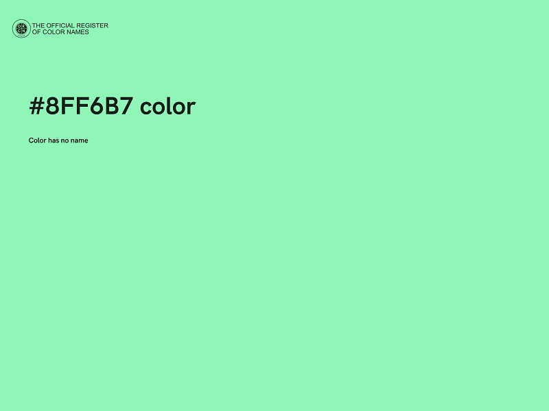 #8FF6B7 color image