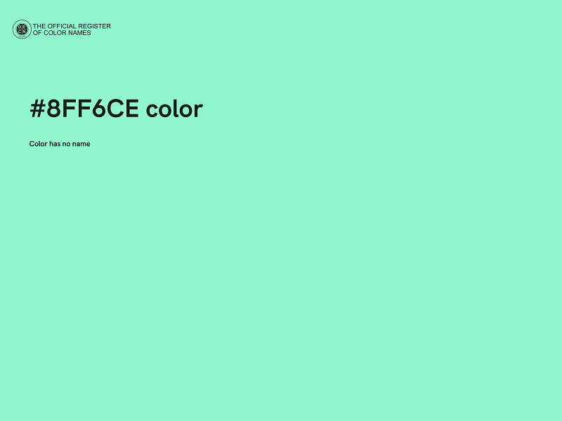 #8FF6CE color image