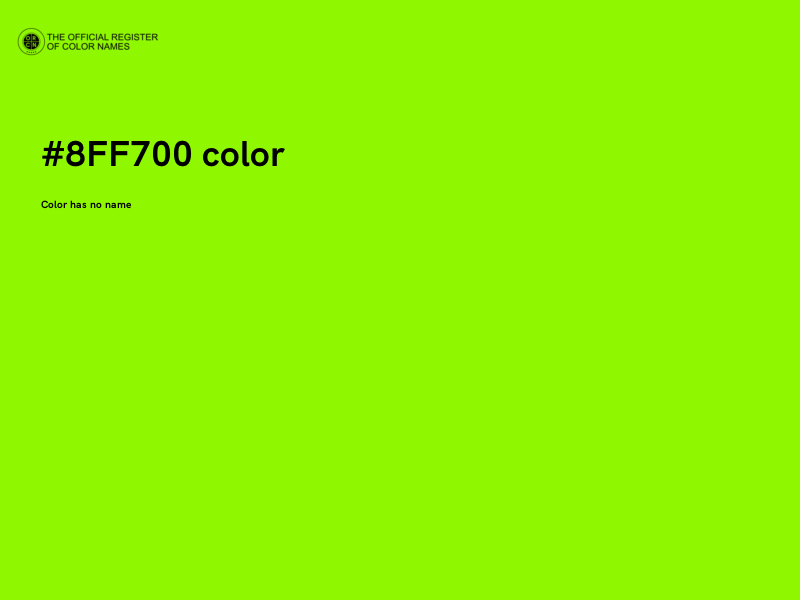 #8FF700 color image