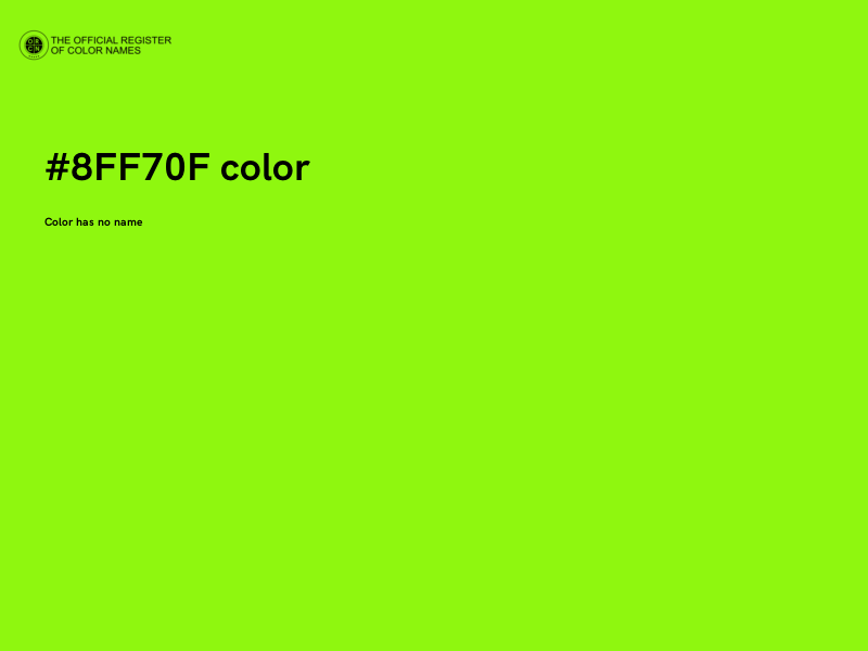 #8FF70F color image