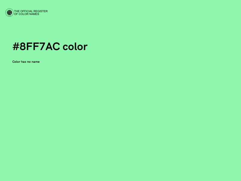 #8FF7AC color image
