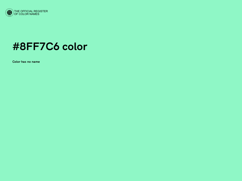 #8FF7C6 color image