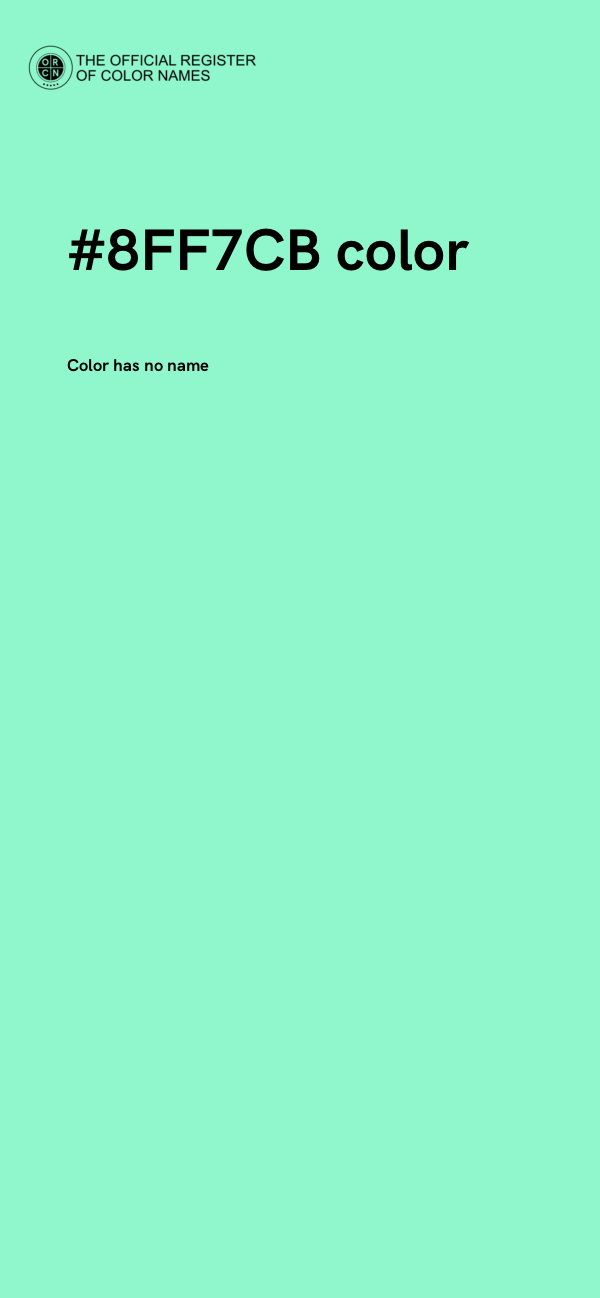 #8FF7CB color image