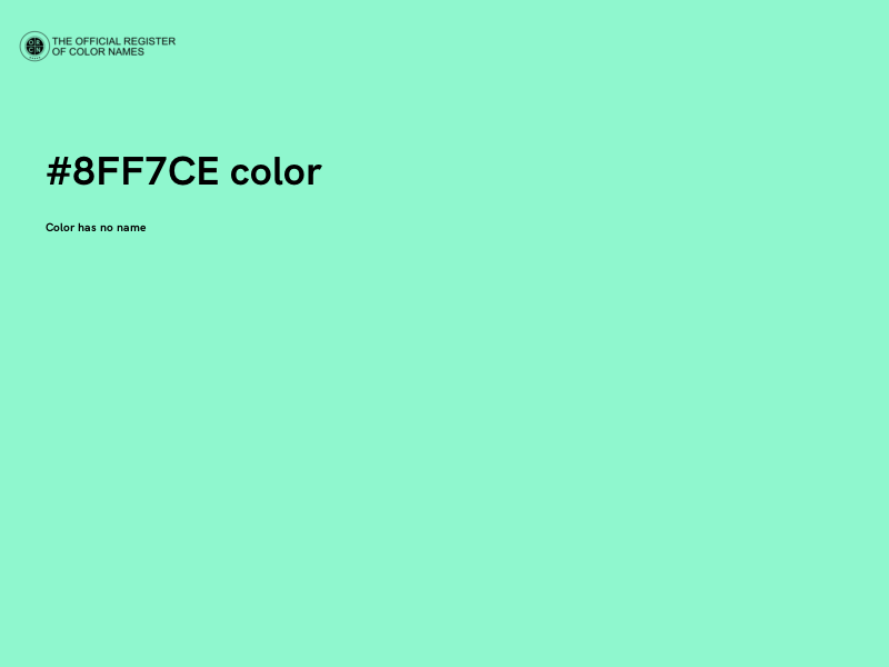 #8FF7CE color image