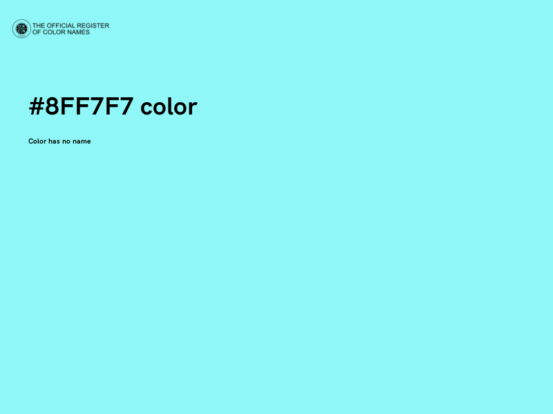 #8FF7F7 color image