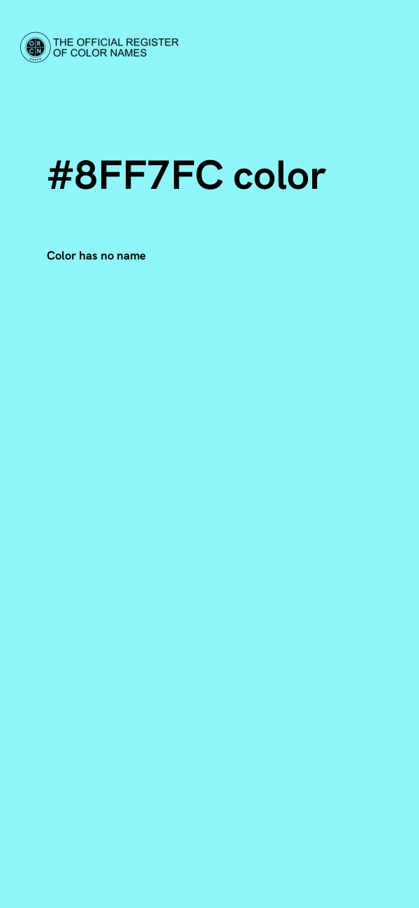 #8FF7FC color image