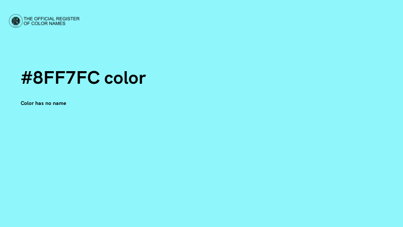 #8FF7FC color image