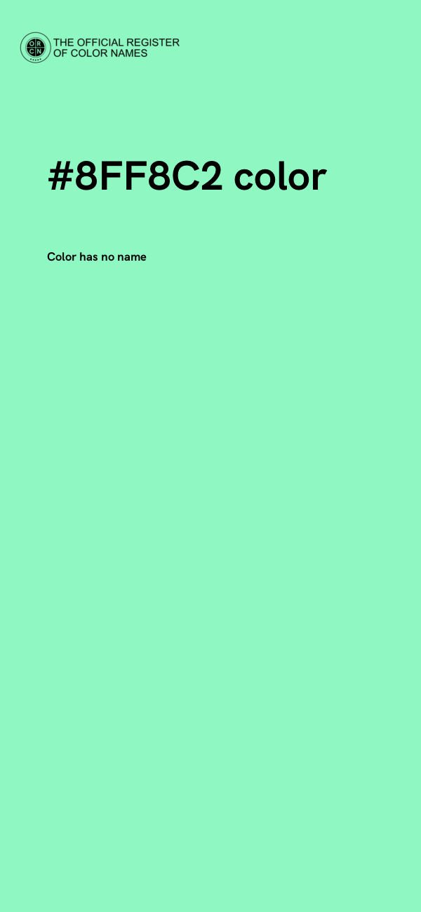 #8FF8C2 color image