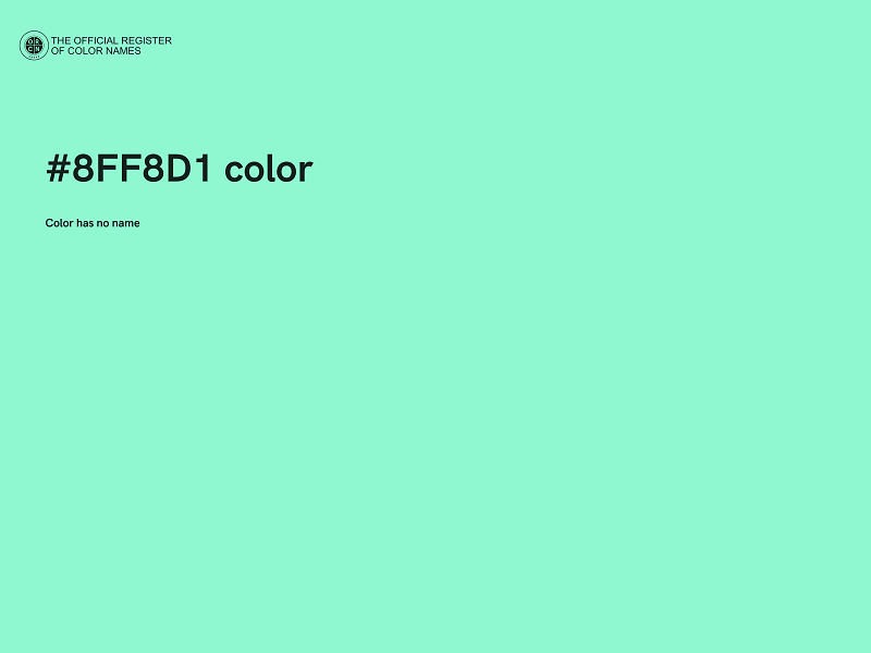 #8FF8D1 color image