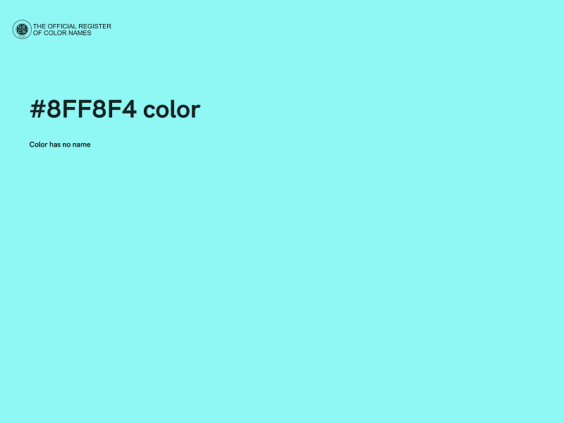 #8FF8F4 color image