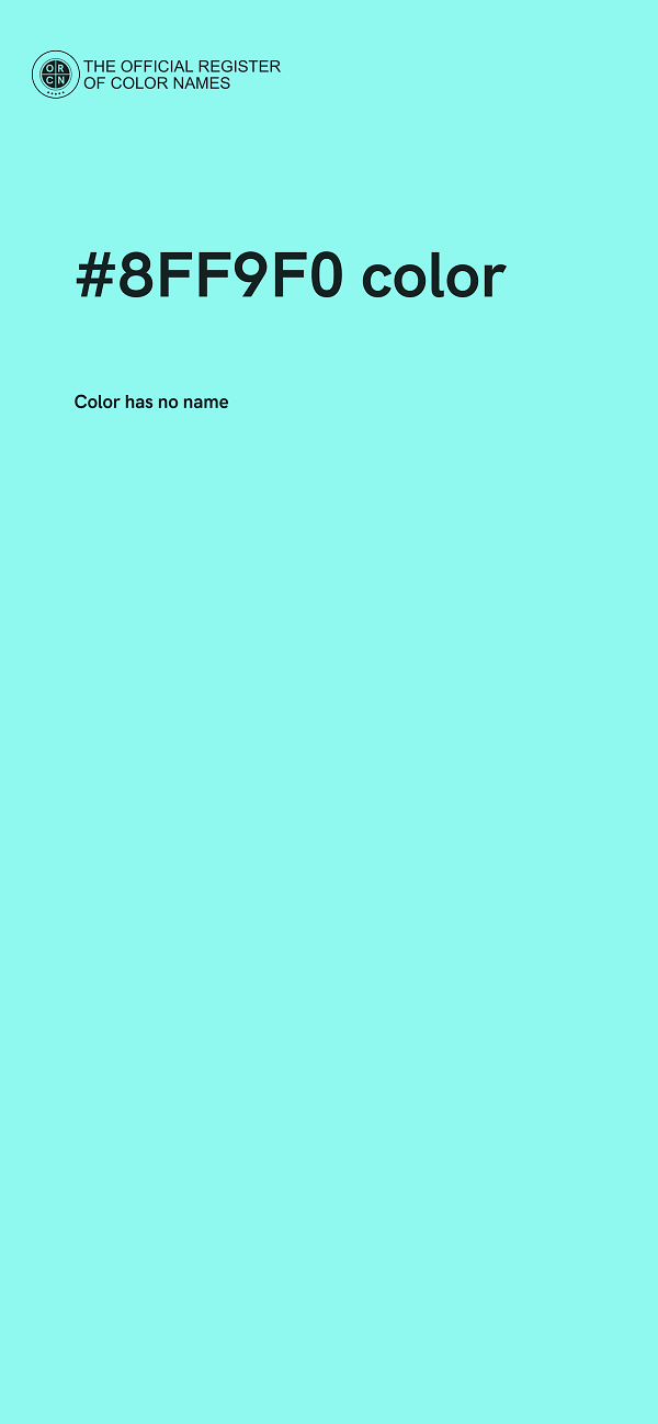 #8FF9F0 color image