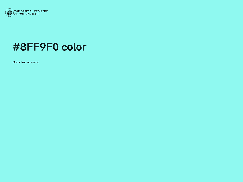 #8FF9F0 color image