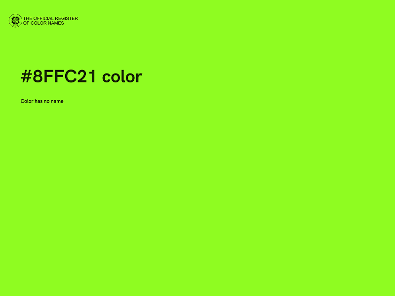 #8FFC21 color image