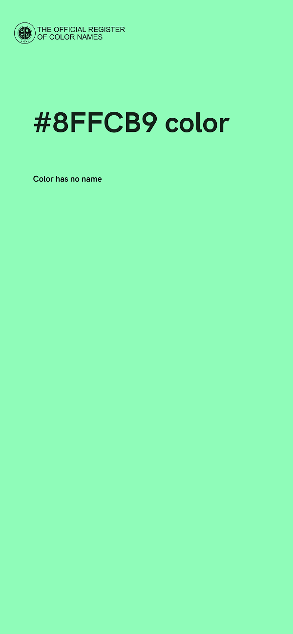 #8FFCB9 color image