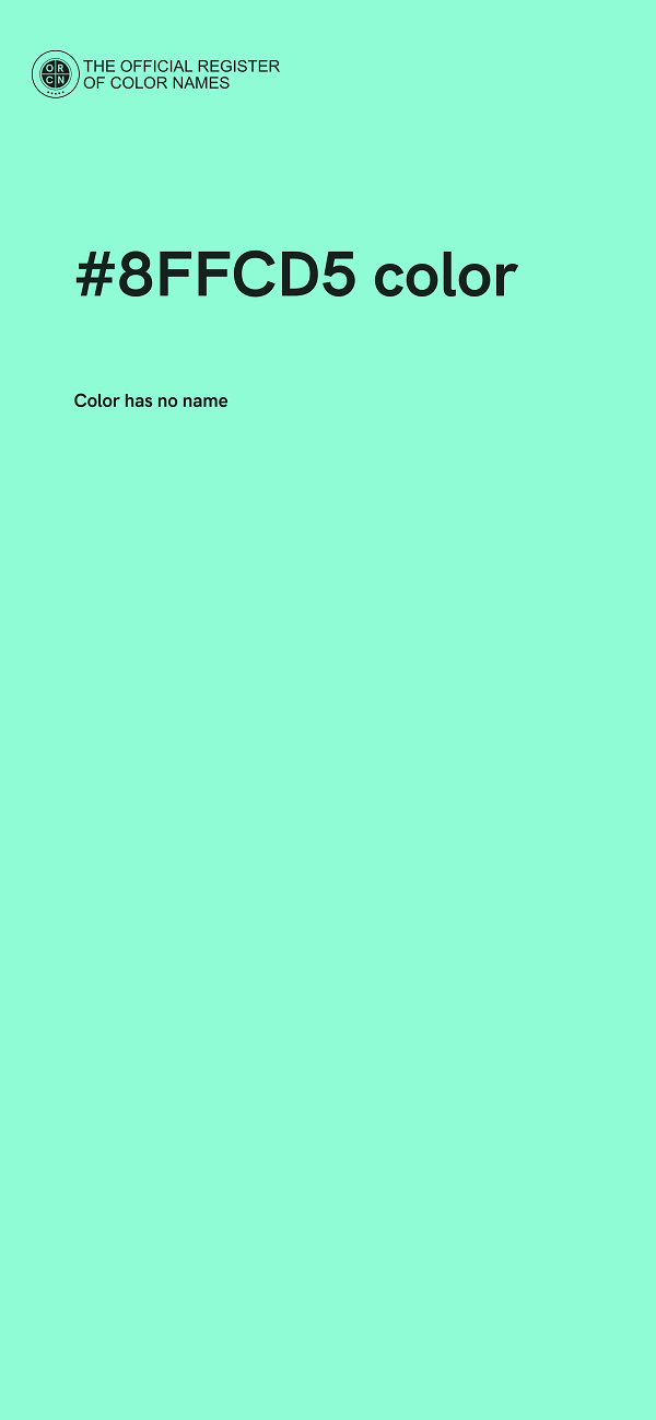 #8FFCD5 color image