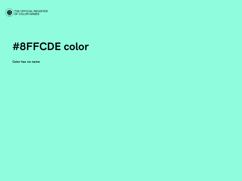 #8FFCDE color image