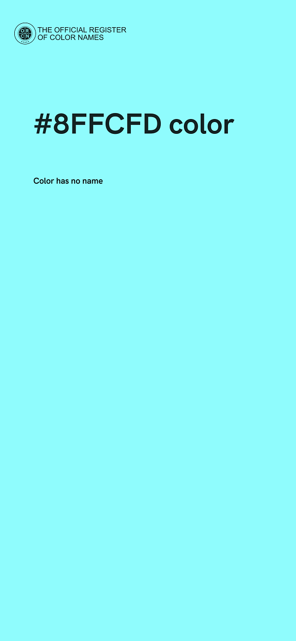 #8FFCFD color image