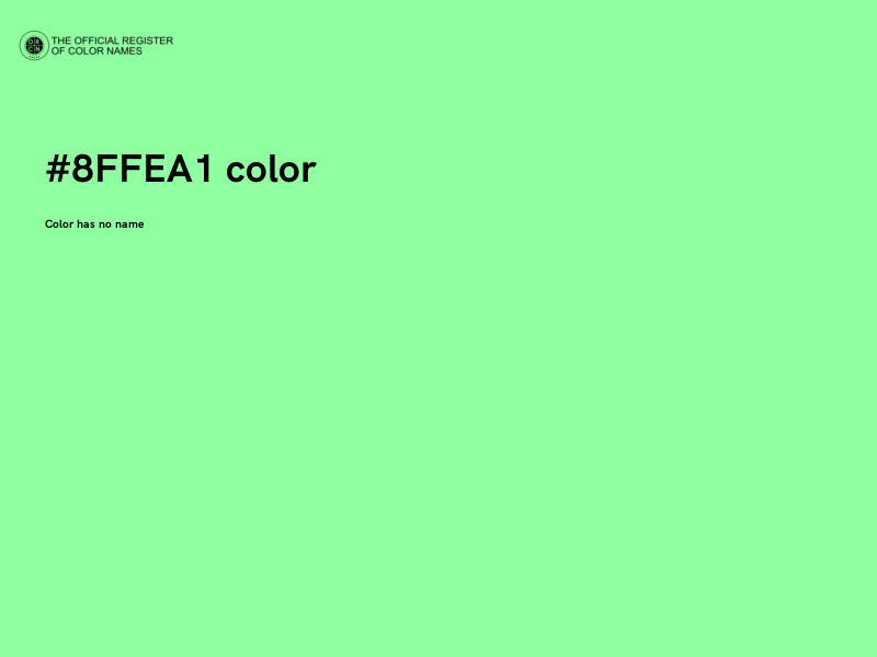 #8FFEA1 color image