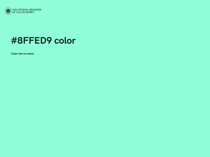 #8FFED9 color image