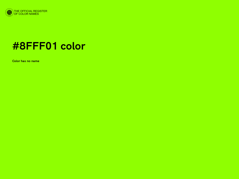 #8FFF01 color image