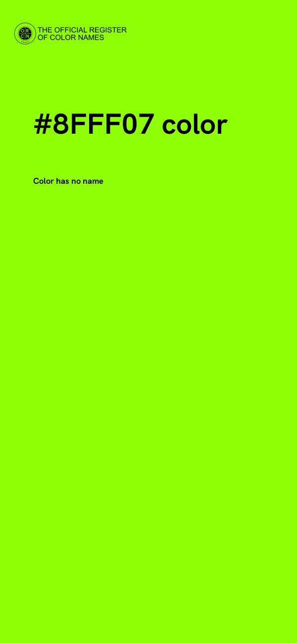 #8FFF07 color image