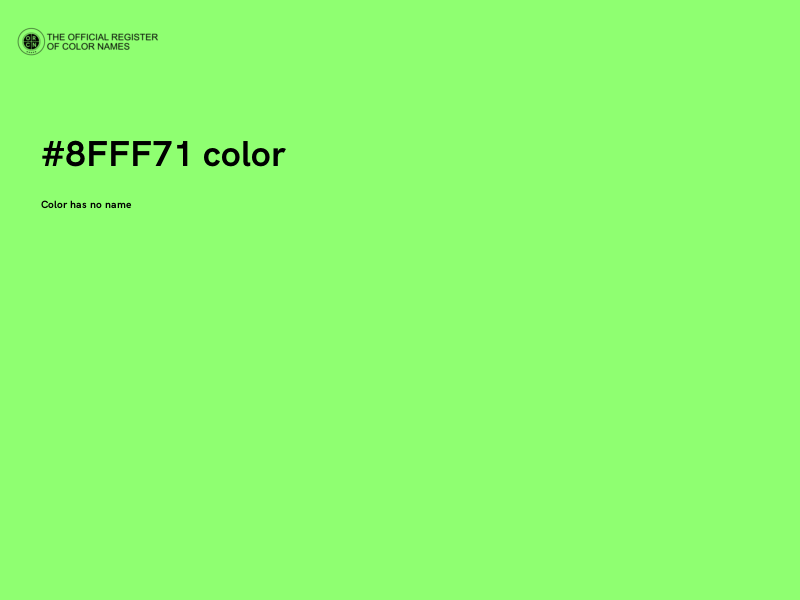#8FFF71 color image