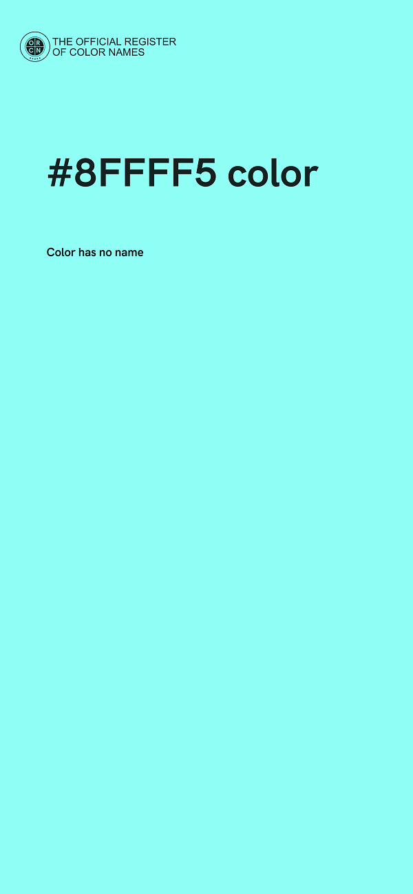 #8FFFF5 color image