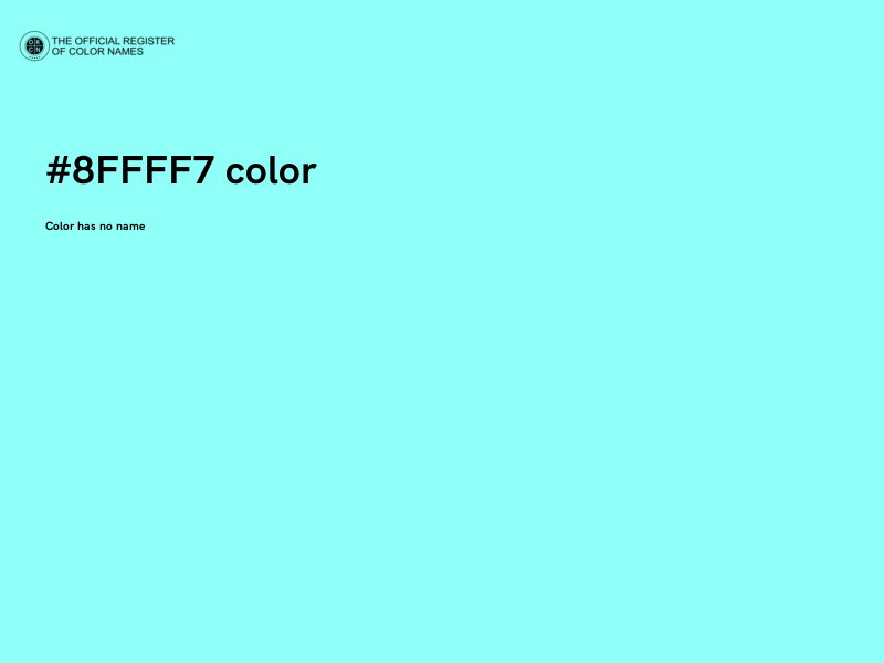 #8FFFF7 color image