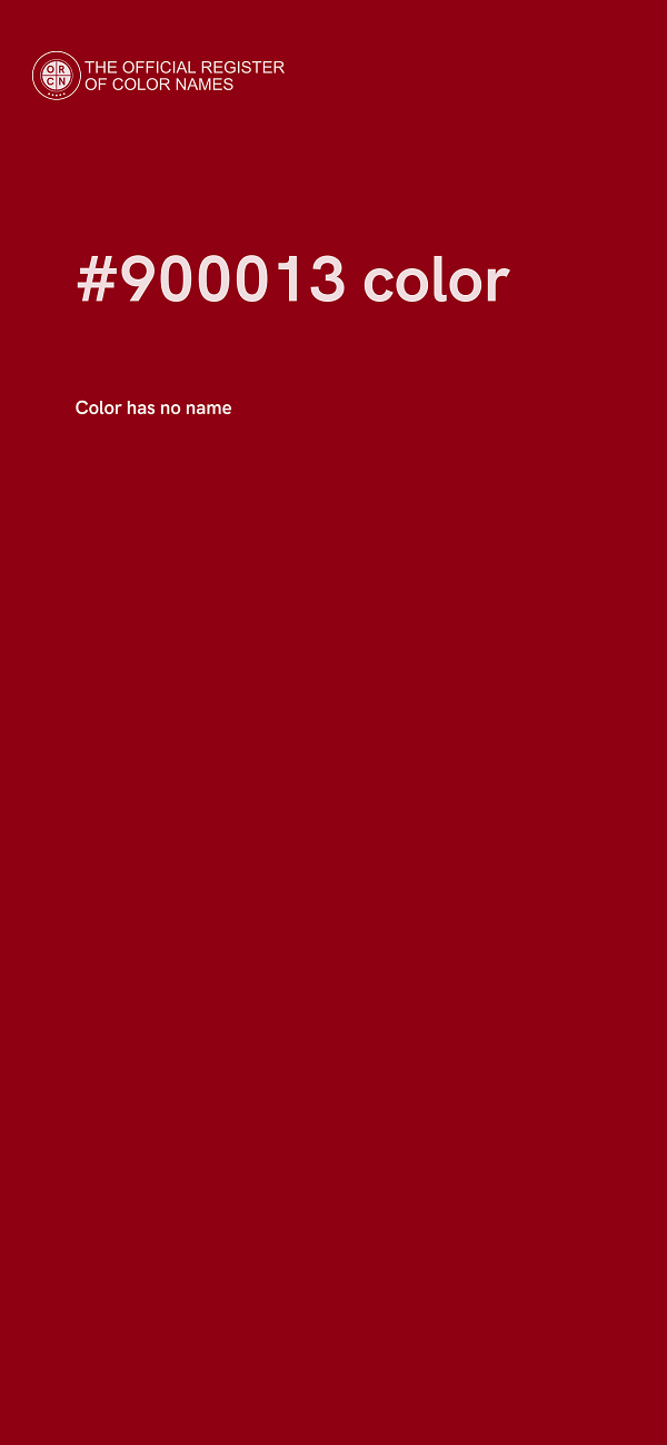 #900013 color image