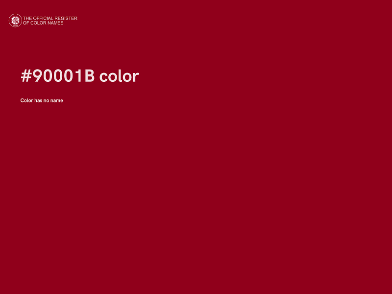 #90001B color image