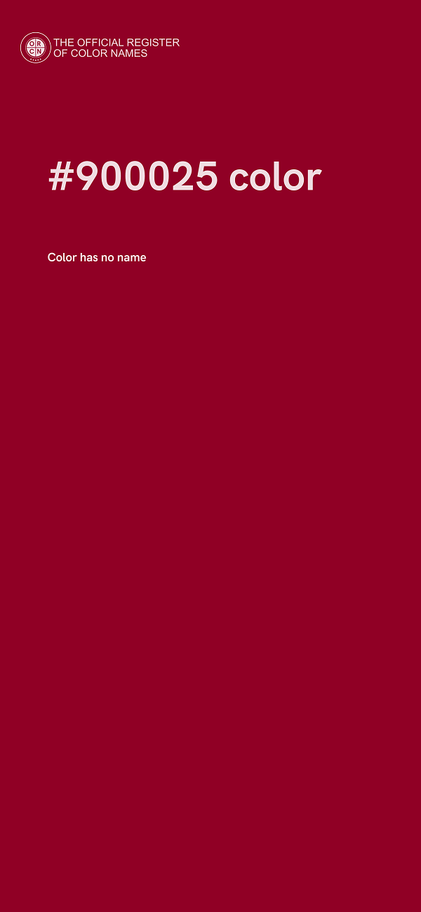 #900025 color image