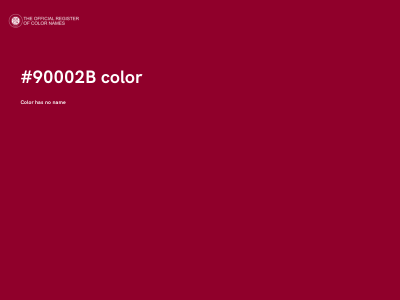 #90002B color image