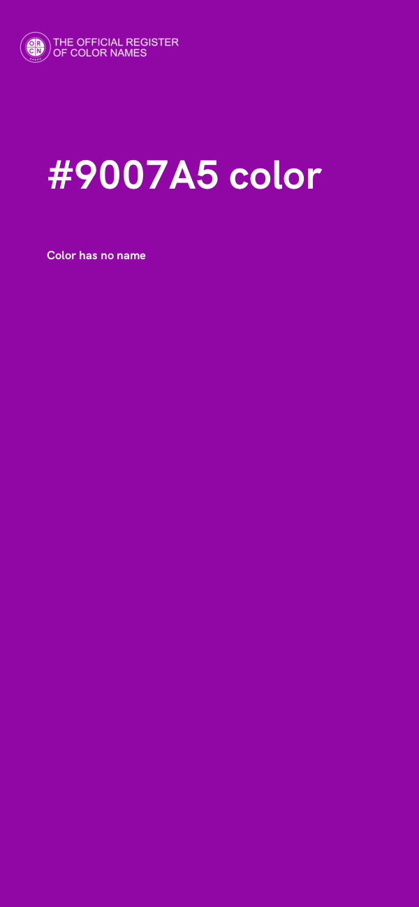 #9007A5 color image