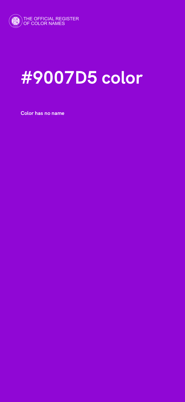 #9007D5 color image
