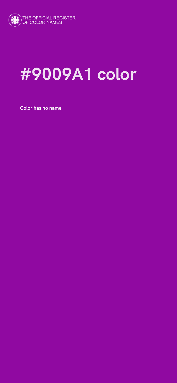 #9009A1 color image