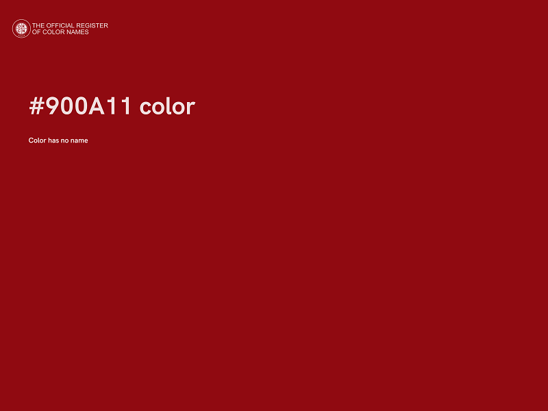 #900A11 color image