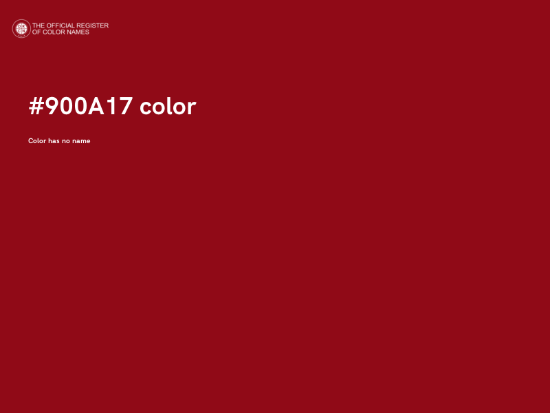 #900A17 color image