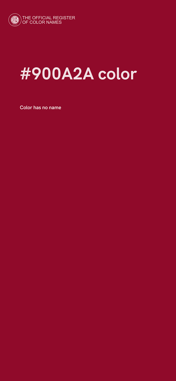 #900A2A color image