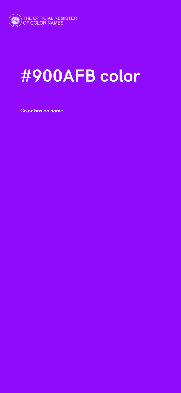 #900AFB color image
