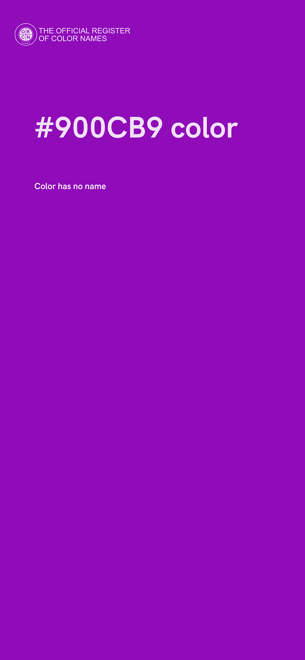 #900CB9 color image