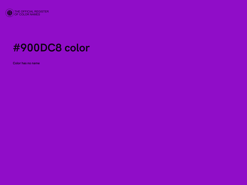 #900DC8 color image