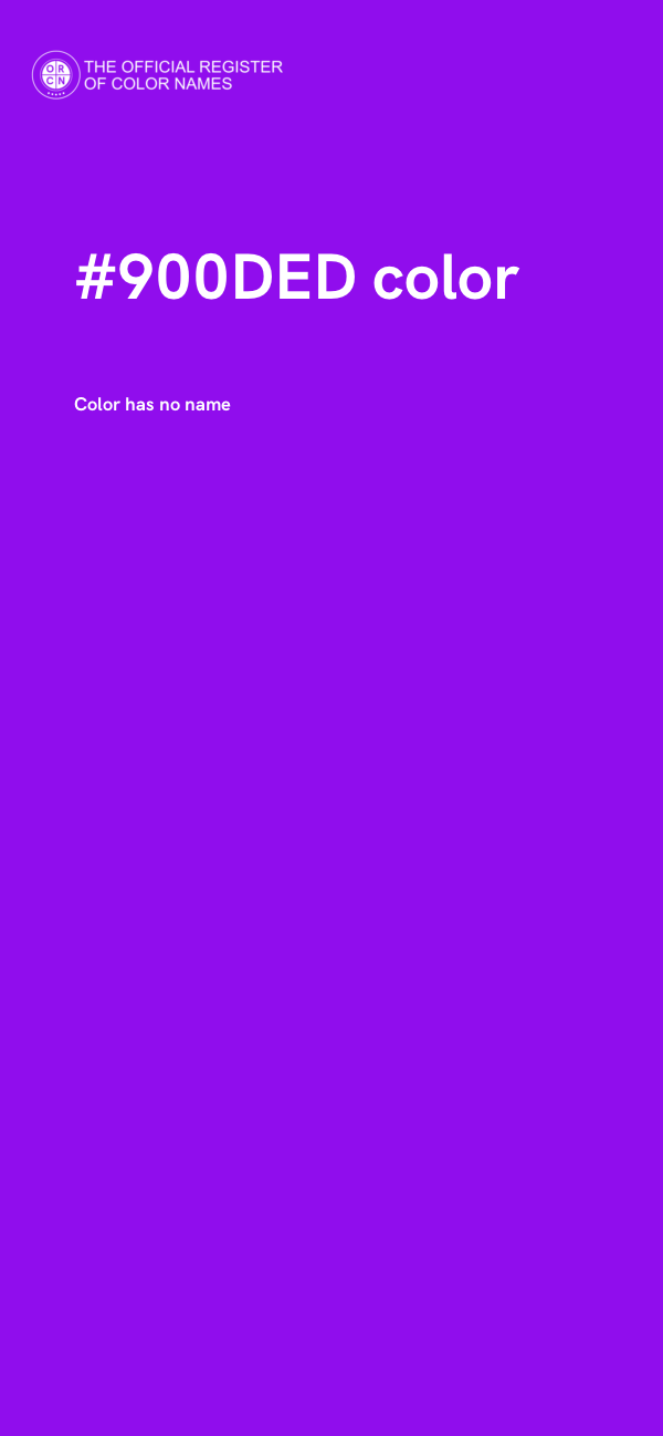 #900DED color image