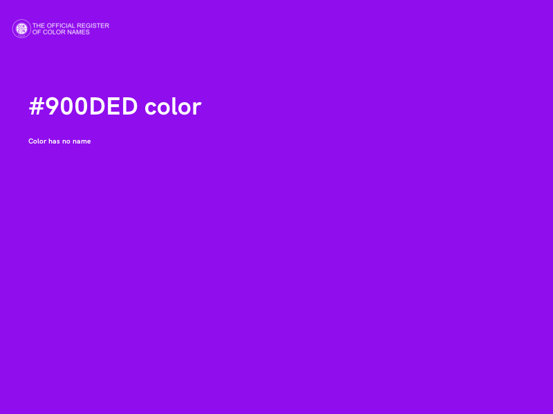 #900DED color image