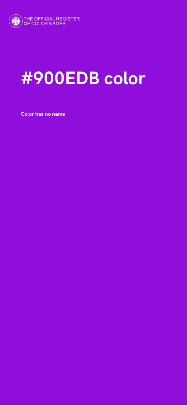 #900EDB color image