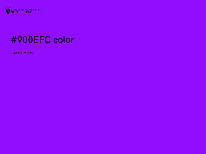 #900EFC color image