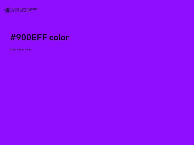 #900EFF color image