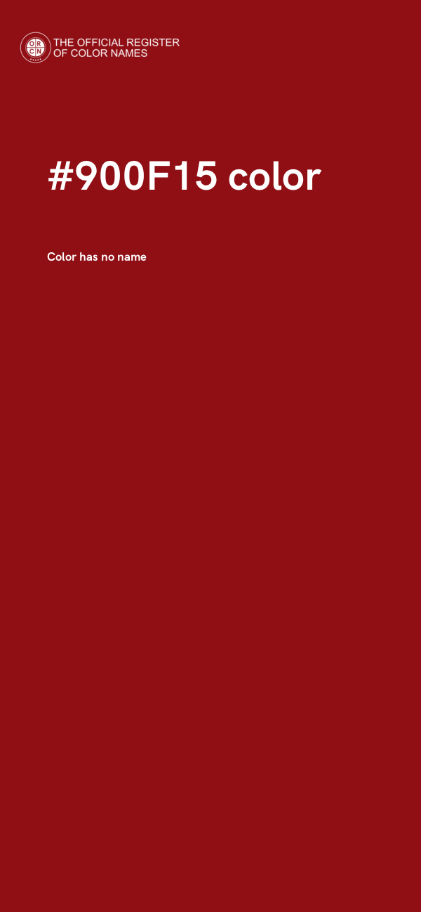 #900F15 color image