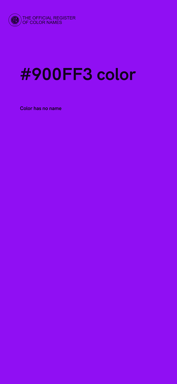 #900FF3 color image