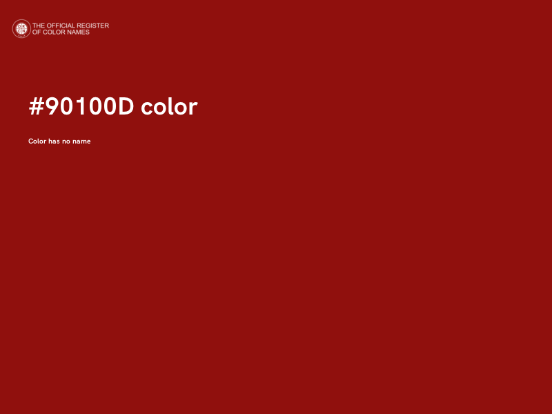 #90100D color image