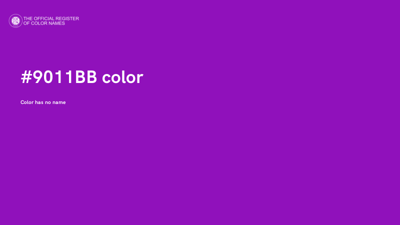 #9011BB color image